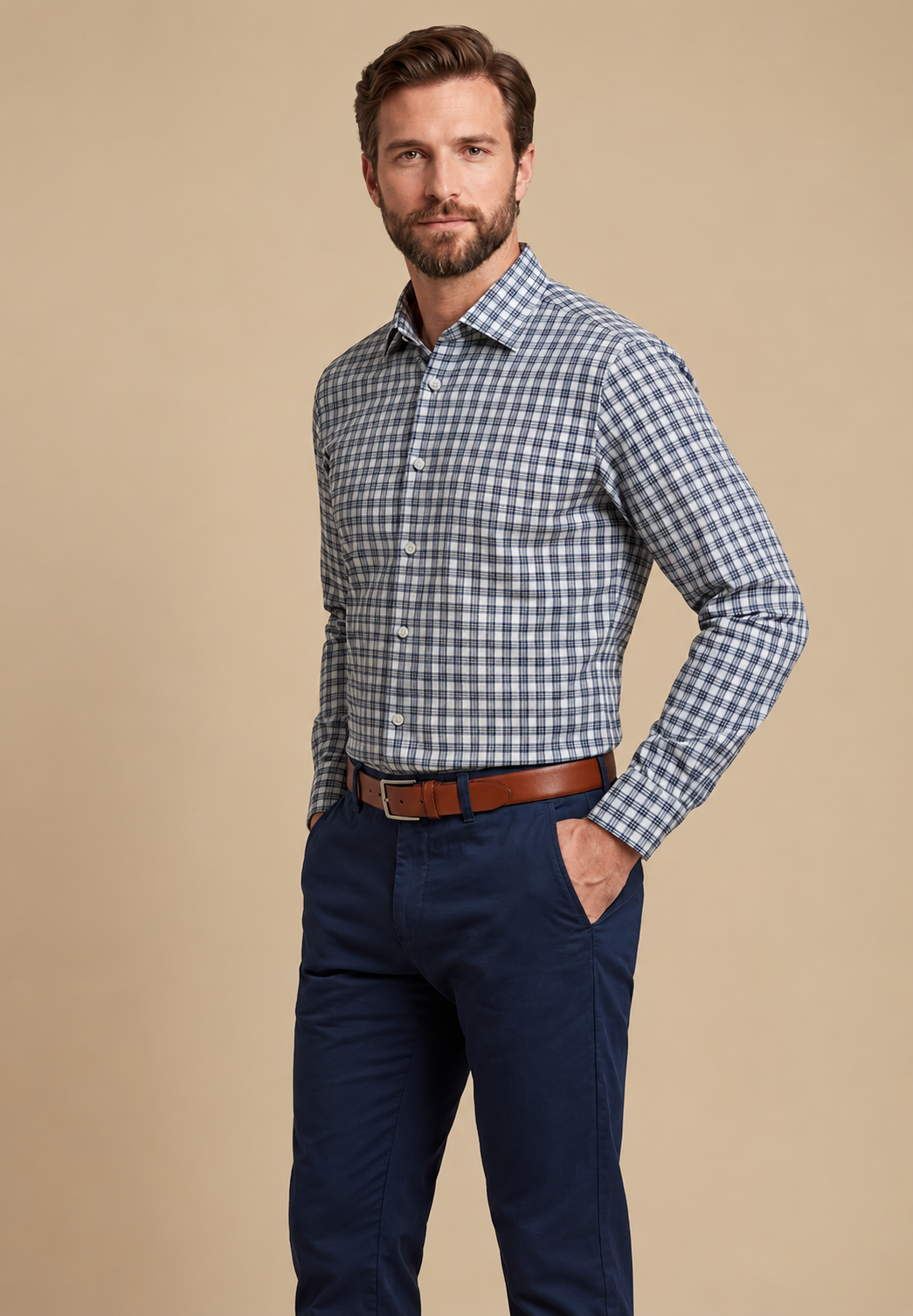 Plaid Shirt - Charcoal