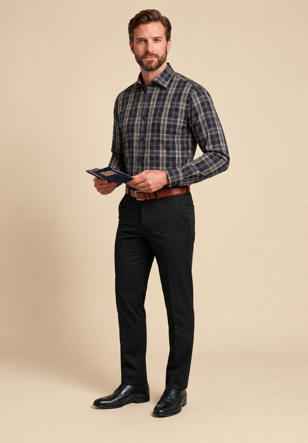 Plaid Shirt - Charcoal